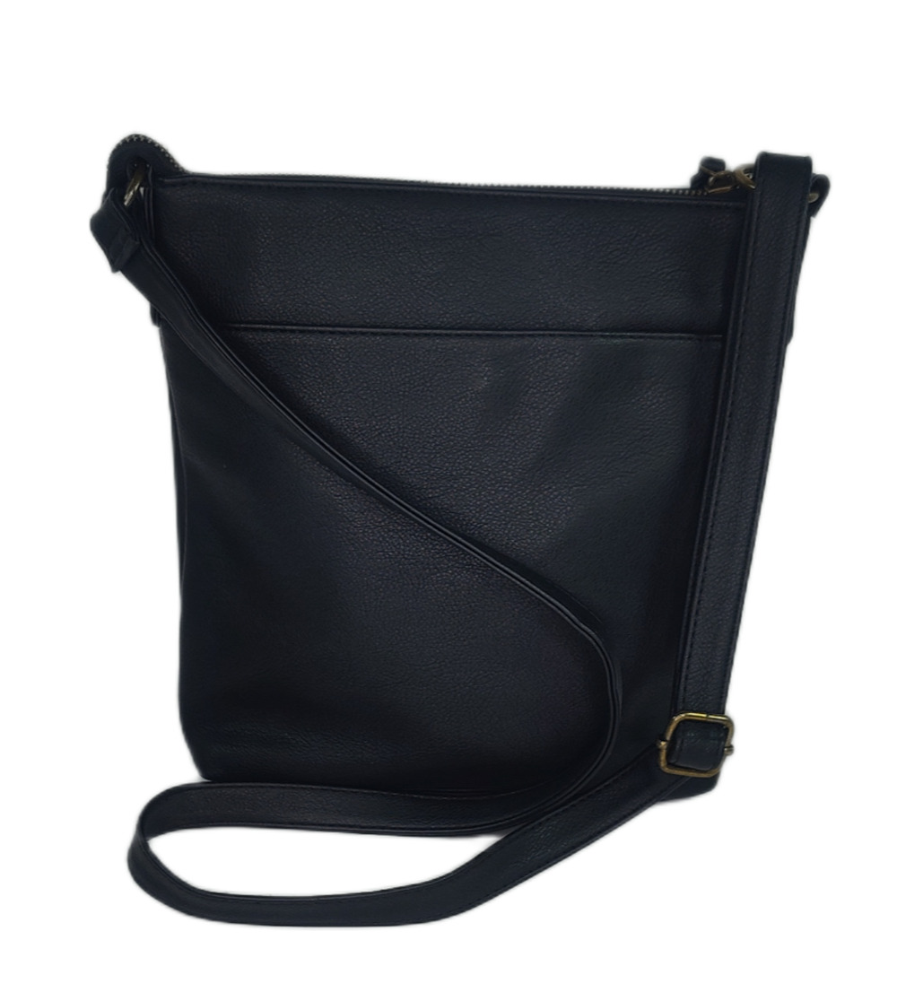 Style & Co Hudsonn Black Faux Leather Crossbody/Shoulder Bag-Small/Medium-NWT
